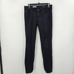 AG Adriano Goldschmied The Stilt Cigarette Leg Jeans Womens 27 Black Slim Fit